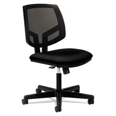 HON® Volt Series Mesh Back Task Chair with Synchro-Tilt, Black Fabric