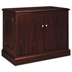 HON® 94000 Series Storage Cabinet, 37-1/2w x 20-1/2d x 29-1/2h, Mahogany