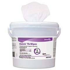 Diversey™ Oxivir TB Disinfectant Wipes, 6 x 7, White, 160/Bucket, 4 ...