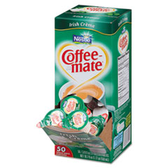 Coffee-mate® Liquid Coffee Creamer, Irish Crème, 0.375 oz Mini Cups, 50/Box, 4 Box/Carton