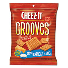 Sunshine® Cheez-it Grooves Crackers, Zesty Ranch, 3.25 Bag, 6/Box