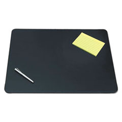 Artistic® Sagamore Desk Pad, with Decorative Stitching, 24 x 19, Black