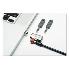 5340016304194, SKILCRAFT Kensington ClickSafe Keyed Laptop Lock, 5 ft Carbon Steel Cable, Black, 10/Pack