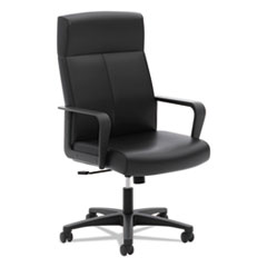 HON® HVL604 High-Back Executive Chair, Supports Up to 250 lb, 16.25" to 20.75" Seat Height, Black