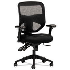 HON® VL532 Series Mesh High-Back Task Chair, Mesh Back, Padded Mesh Seat, Black