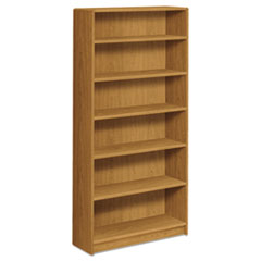 HON® 1890 Series Bookcase, Six Shelf, 36w x 11 1/2d x 72 5/8h, Harvest