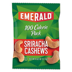 Emerald® 100 Calorie Pack Nuts, Sriracha Cashews, 0.62 oz Pack, 7/Box