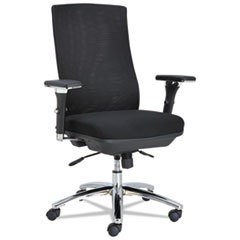 Alera® Alera EY Series Mesh Multif Chair, 24-3/8w x 23-1/4d x 42-1/2 to 47-1/4h, Black
