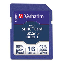 Verbatim® Pro 600X SDHC UHS-1 Memory Card