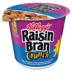 Kellogg's® Breakfast Cereal, Raisin Bran Crunch, Single-Serve 2.8oz Cup, 6/Box