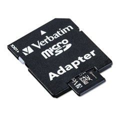Verbatim® microSDXC Card with SD Adapter