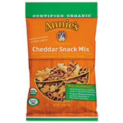 Annie's Homegrown Organic Cheddar Snack Mix, 2.5 oz Bag, 12/Carton