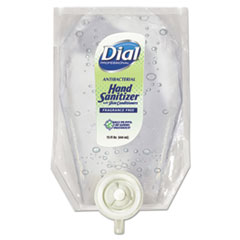 Dial® Professional Eco-Smart Gel Hand Sanitizer Refill, Fragrance-Free, 15 oz Refill, 6/Carton