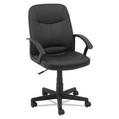 OIF Executive Office Chair, Fixed Arched Arms, Black