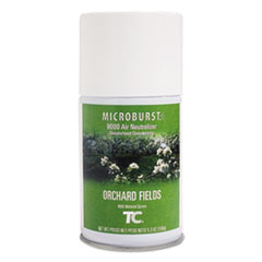 Rubbermaid® Commercial TC Microburst 9000 Air Freshener Refill, Orchard Fields, 5.3 oz Aerosol Spray, 4/Carton