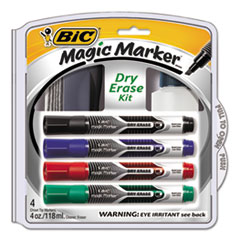 BIC® Magic Marker® Brand Low Odor AND Bold Writing Dry Erase Marker Kit