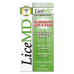 LiceMD® Pesticide Free Lice & Egg Removal Kit, 4 oz Gel, 12/Carton