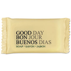 Good Day™ Amenity Bar Soap, Pleasant Scent, # 1/2, Individually Wrapped Bar, 1,000/Carton