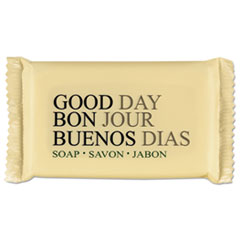 Good Day™ Amenity Bar Soap, Pleasant Scent, # 1 1/2 Individually Wrapped Bar, 500/Carton