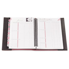 Day-Timer® Pink Ribbon Reversible Planner, 5 1/2 x 8 1/2, Pink/Gray, 2018