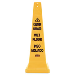Rubbermaid® Commercial Multilingual Wet Floor Safety Cone, 12.25 x 12.25 x 36