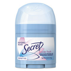 Secret® Invisible Solid Anti-Perspirant and Deodorant, Powder Fresh, 0.5 oz Stick, 24/Carton