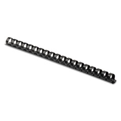 Fellowes® Plastic Comb Bindings, 3/8" Diameter, 55 Sheet Capacity, Black, 100 Combs/Pack