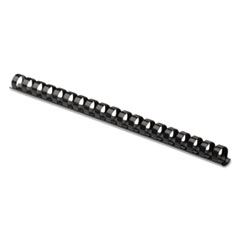 Fellowes® Plastic Comb Bindings, 5/8" Diameter, 120 Sheet Capacity, Black, 25 Combs/Pack