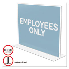 deflecto® Double-Sided Sign Holder