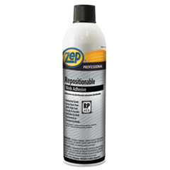Zep Professional® Repositionable Web Adhesive, 20 oz, Aerosol, 12/Carton