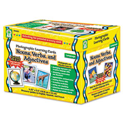 Photographic Learning Cards Boxed Set, Nouns/Verbs/Adjectives, Grades K-5
