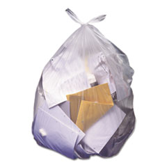 Heritage High-Density Waste Can Liners, 60 gal, 22 mic, 38" x 60", Natural, 25 Bags/Roll, 6 Rolls/Carton