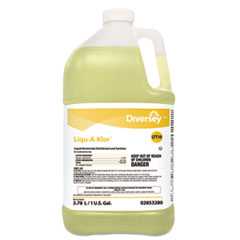 Diversey™ Liqu-A-Klor Disinfectant/Sanitizer, 1 gal Bottle, 4/Carton