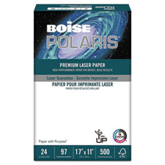 Boise® POLARIS Premium Laser Paper, 96 Bright, 24lb, 11 x 17, White, 500 Sheets