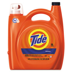 Tide® HE Laundry Detergent, Original Scent, 150 oz Pump Bottle, 4/Carton