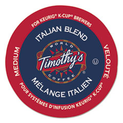 Timothy's World Coffee Italian Blend Coffee K-Cups, 24/Box