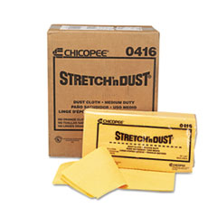 Chix® Stretch 'n Dust Cloths, 23.25 x 24, Orange/Yellow, 20/Bag, 5 Bags/Carton