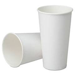 7350016457876, SKILCRAFT Disposable Paper Cups for Cold Beverages, 32 oz, White, 500/Box