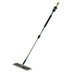 3M™ Easy Scrub Flat Mop Tool, 16 x 5 Head, 38" to 59.5" Green Aluminum Handle