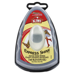 KIWI® Express Shine Sponge, Clear, 7 mL,12/Carton