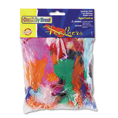 Creativity Street® Bright Hues Feather Assortment, Bright Colors, 1 oz Pack