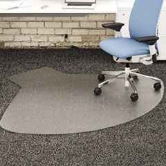 Realspace Low Pile Chair Mat For L Shaped Workstations 66 x 60