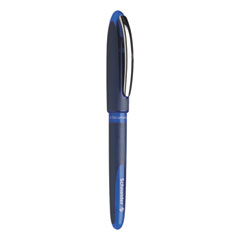 Schneider® One Business Roller Ball Pen, Stick, Fine 0.6 mm, Blue Ink, Blue Barrel, 10/Box
