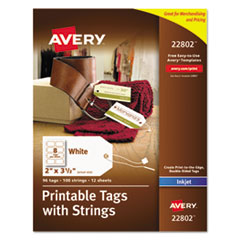 Avery® Printable Tags with Strings