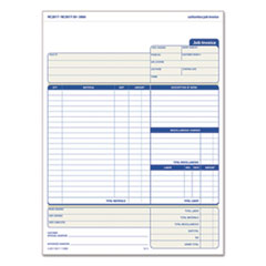 TOPS™ Snap-Off Job Invoice Form, 8 1/2 x 11 5/8, Three-Part Carbonless, 50 Forms