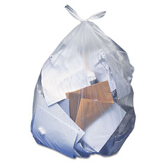 AccuFit® Accufit Low-Density Can Liners, 44 gal, 0.9 mil, 37 x 50, Clear, 20 Bags/Roll, 5 Rolls/Carton