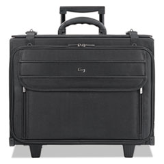 Solo Classic Rolling Catalog Case, Fits Devices Up to 17.3", Polyester, 18 x 7 x 14, Black