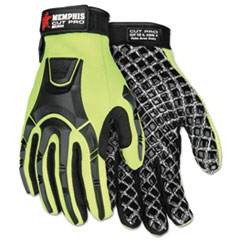 MCR™ Safety Cut Pro MC500 Gloves, High Vis Lime/Black, X-Large