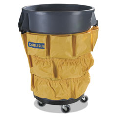 Carlisle Bronco Waste Container Caddy Bag, 19 3/4 x 31, Yellow, 12/Carton