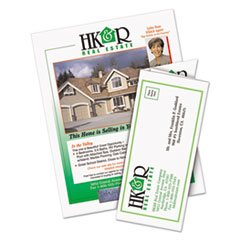 8 1/2 x 11 100 Sheets/Box Matte White Avery Tri-Fold Brochures for Inkjet Printers 